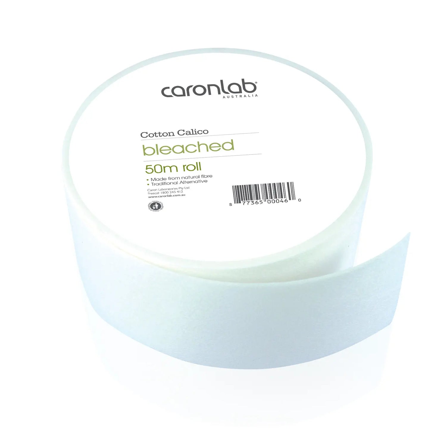 Bleached Cotton Calico 50m Roll